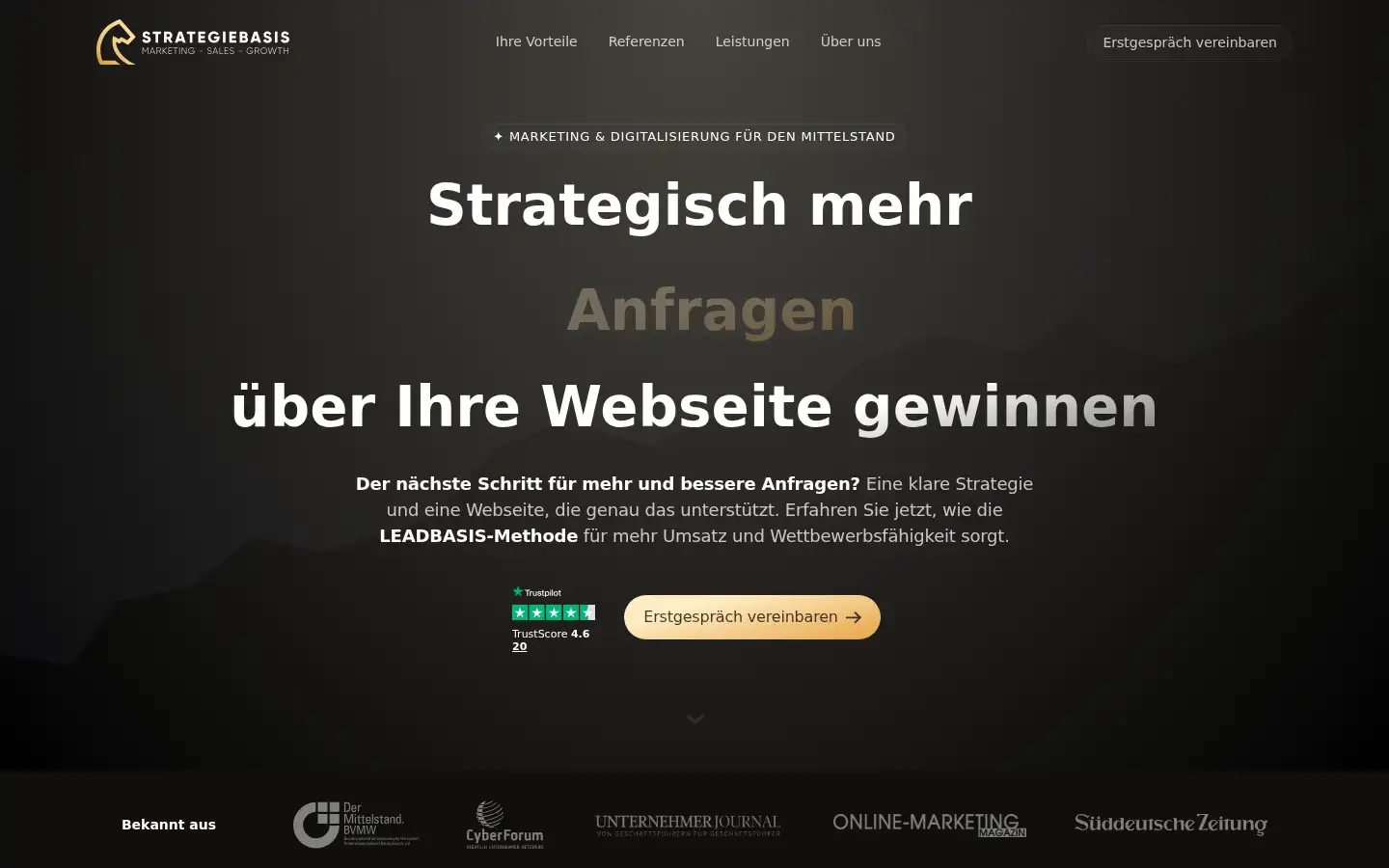 Screenshot of strategiebasis.de