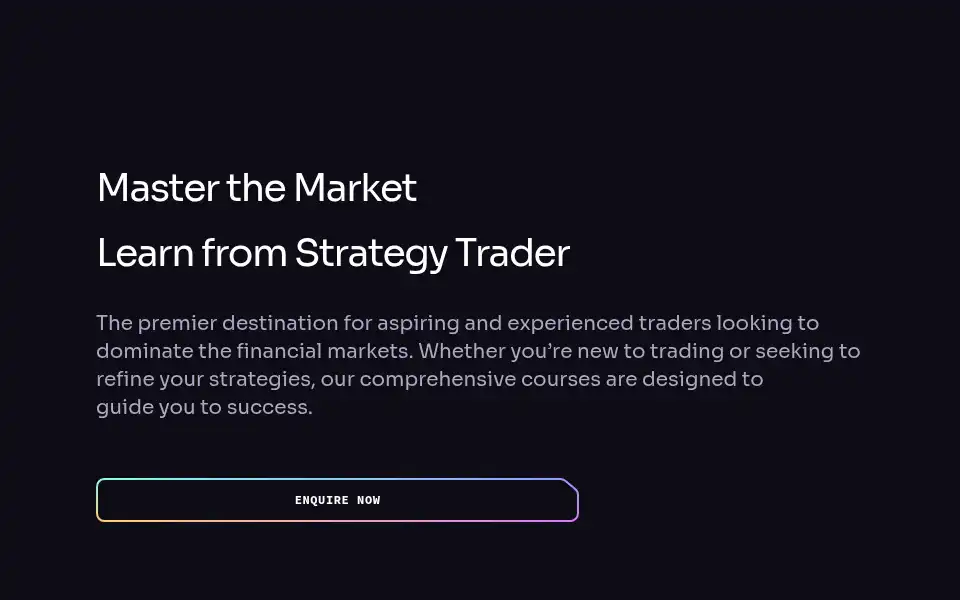 Screenshot of strategytrader.in