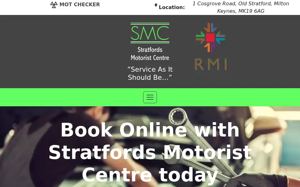 Screenshot of stratfords-mk.co.uk