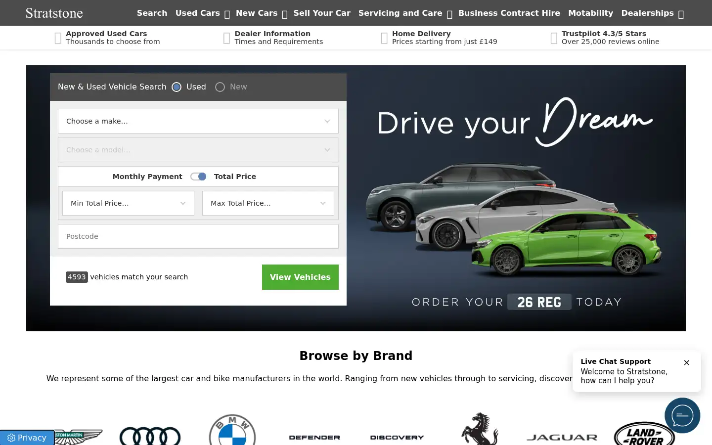Screenshot of stratstone.com