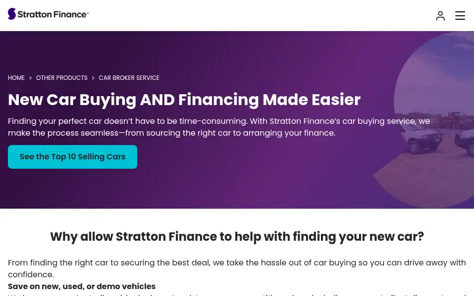 Screenshot of strattonfinance.com.au