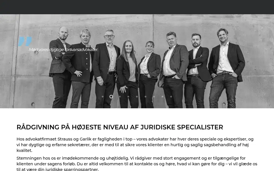 Screenshot of straussoggarlik.dk