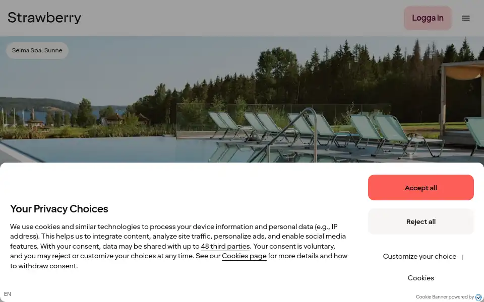 Screenshot of strawberry.se