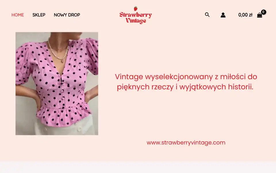 Screenshot of strawberryvintage.com