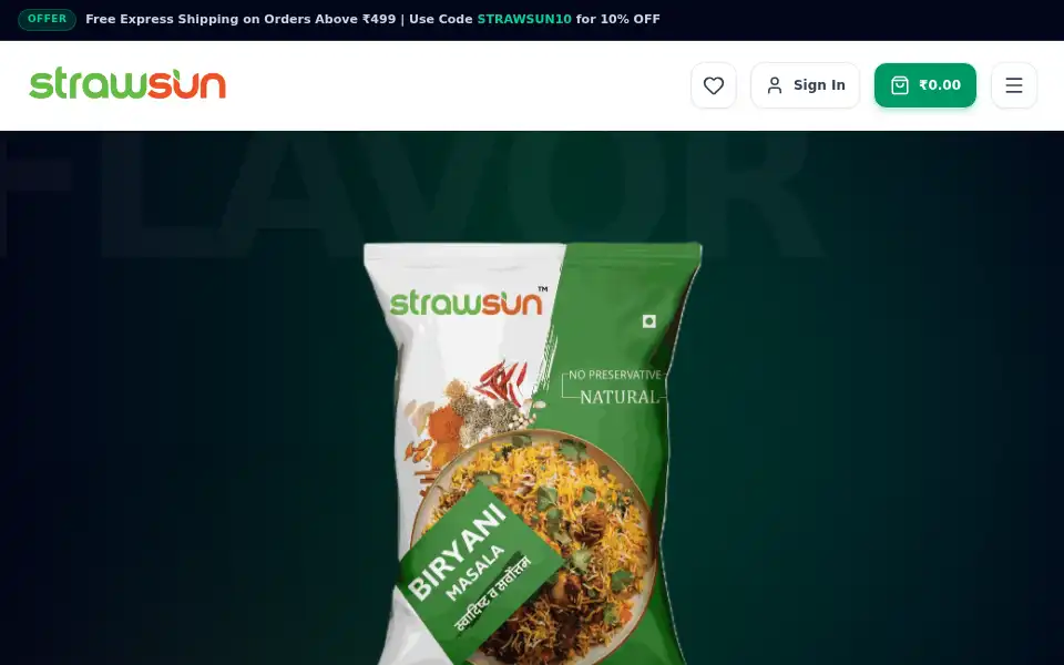 Screenshot of strawsun.in