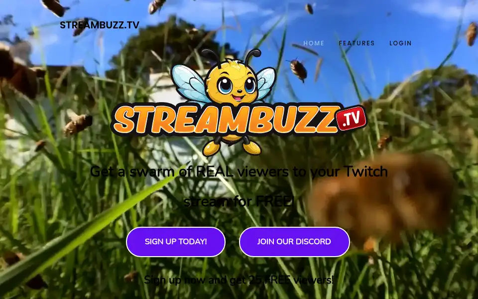 Screenshot of streambuzz.tv