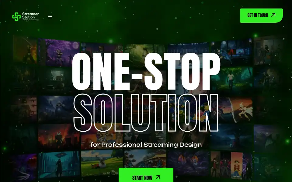 Screenshot of streamerstation.com