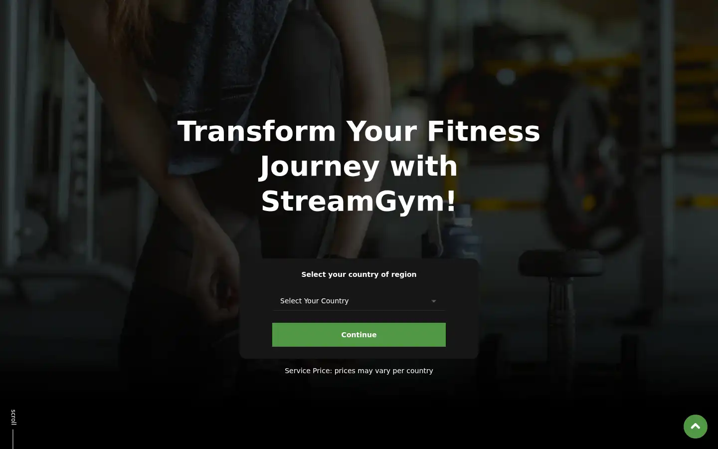 Screenshot of streamgym.today