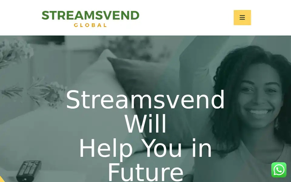 Screenshot of streamsvend.com