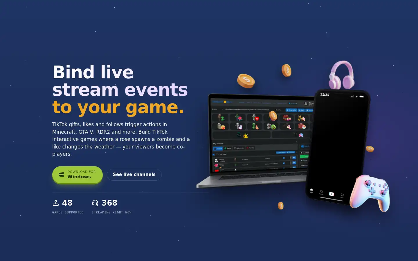 Screenshot of streamtoearn.io