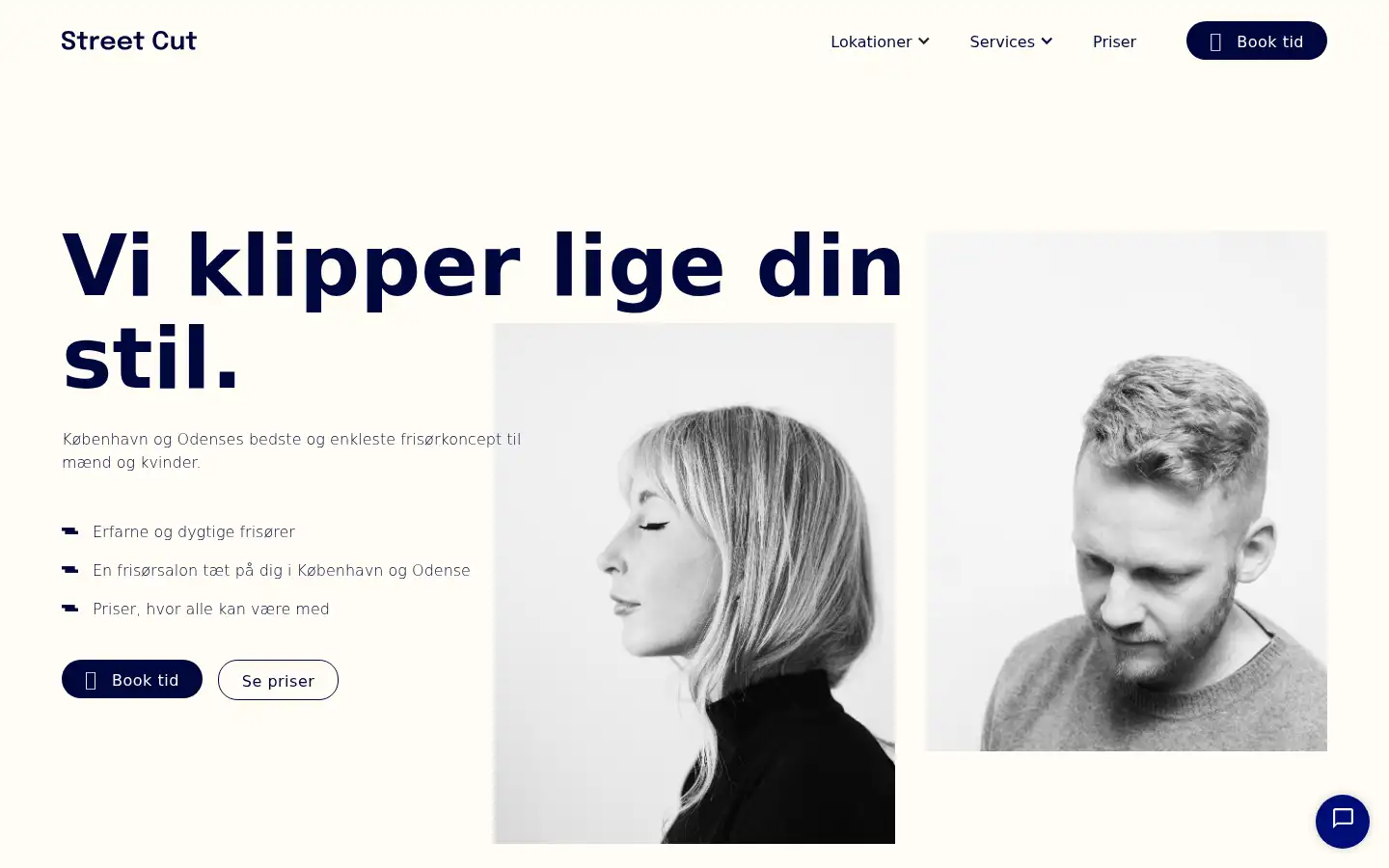 Screenshot of street-cut.dk