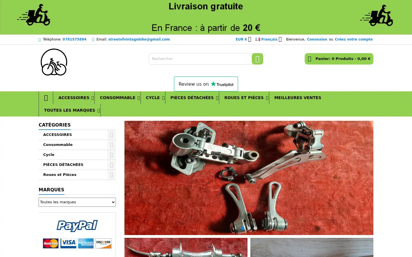 Screenshot of streetofvintagebike.com