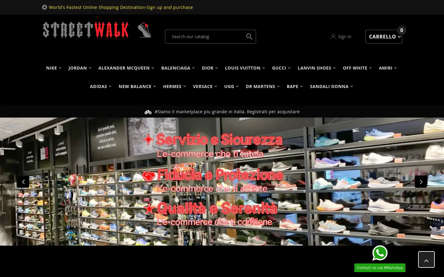 Screenshot of streetwalk.it