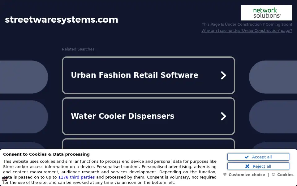 Screenshot of streetwaresystems.com