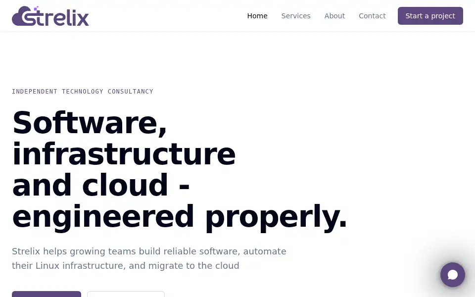 Screenshot of strelix.org
