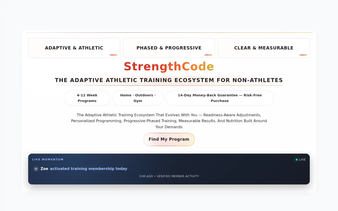 Screenshot of strengthcode.co