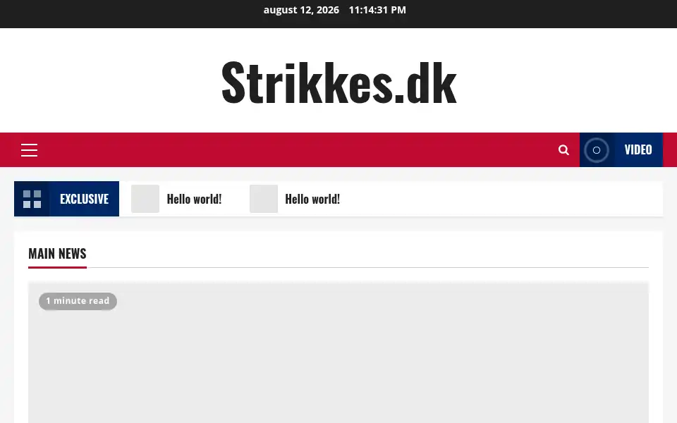 Screenshot of strikkes.dk