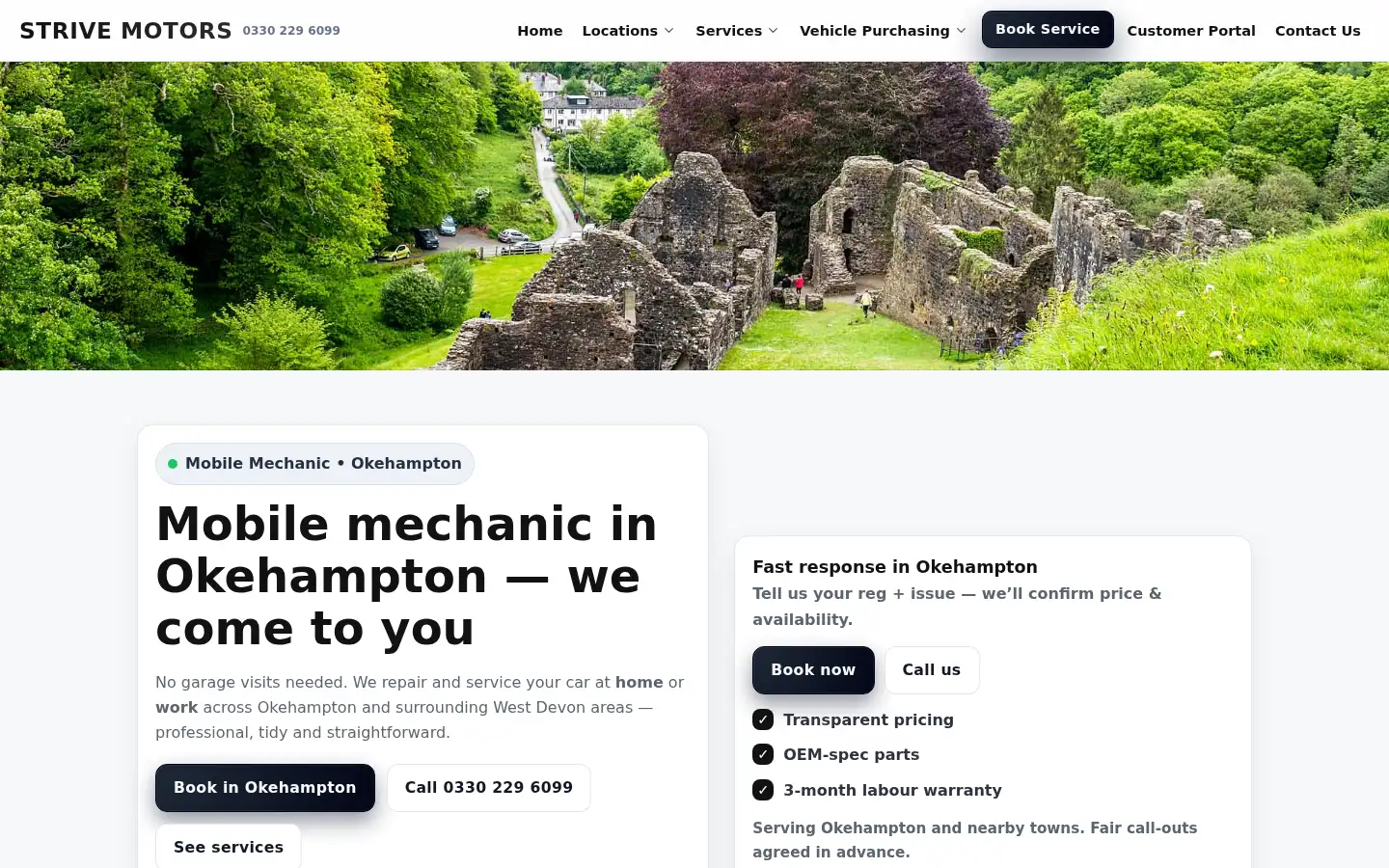 Screenshot of strivemotors.co.uk