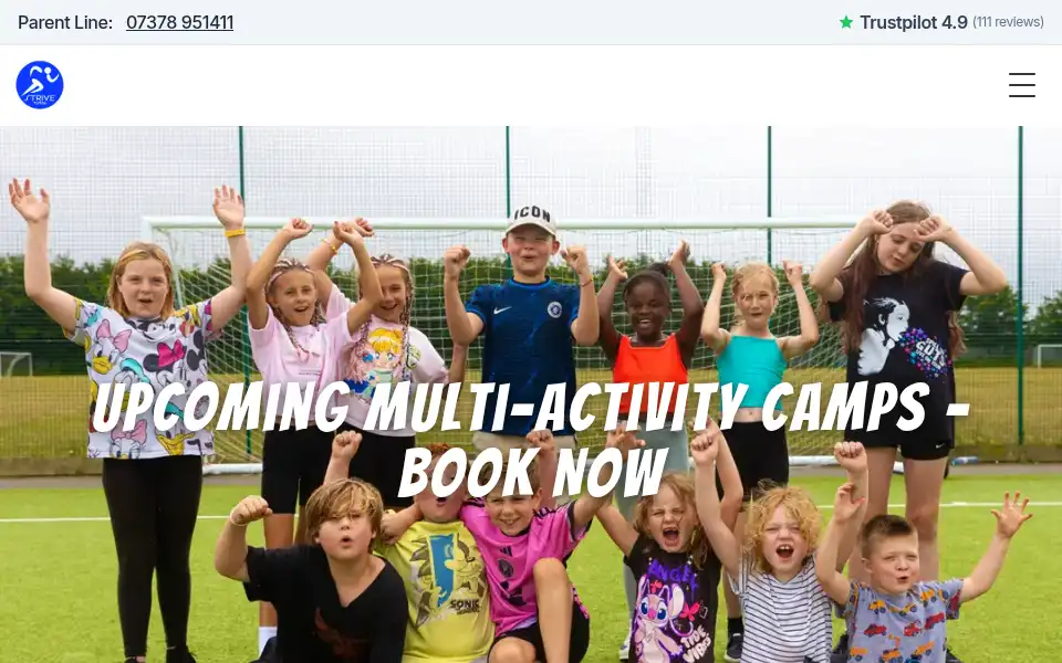 Screenshot of strivepeandsport.co.uk