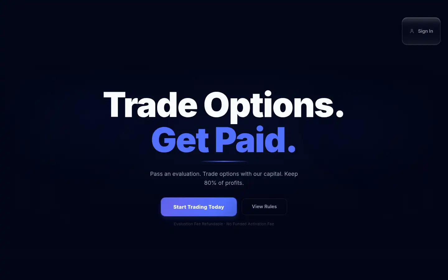Screenshot of strixoptionsfunding.com