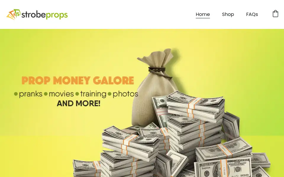Screenshot of strobeprops.com
