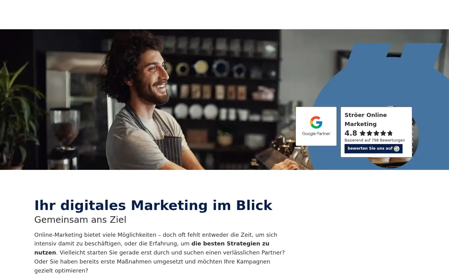 Screenshot of stroeer-online-marketing.de