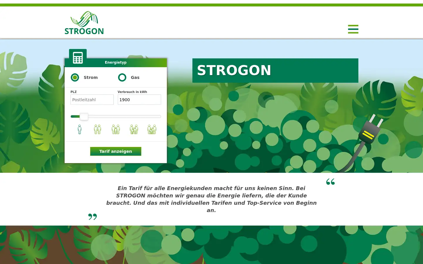 Screenshot of strogon.de