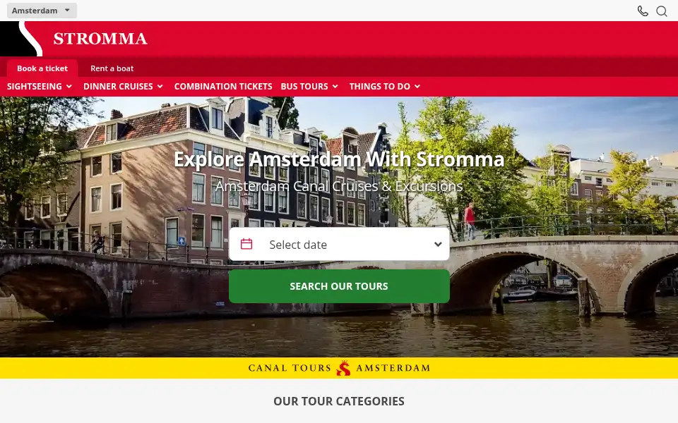 Screenshot of stromma.nl