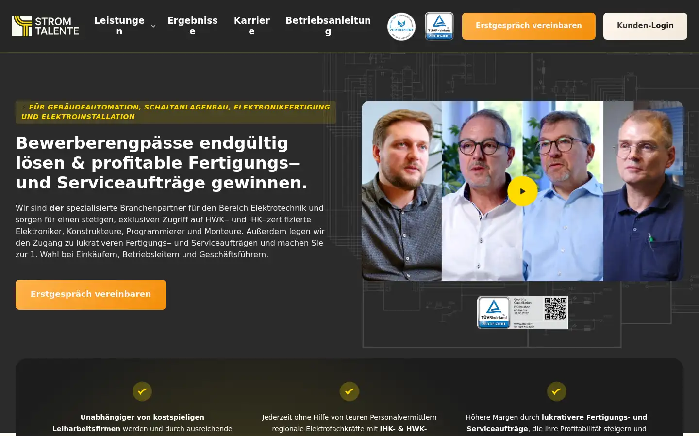 Screenshot of stromtalente.de