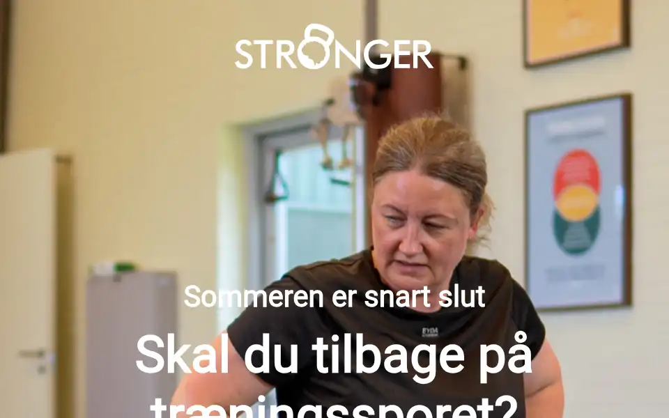 Screenshot of stronger.dk