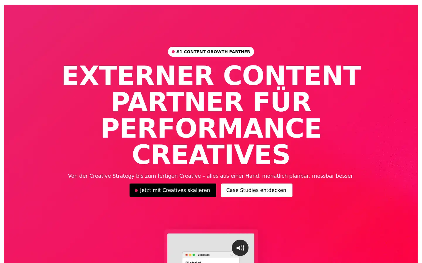 Screenshot of strongermarketing.de