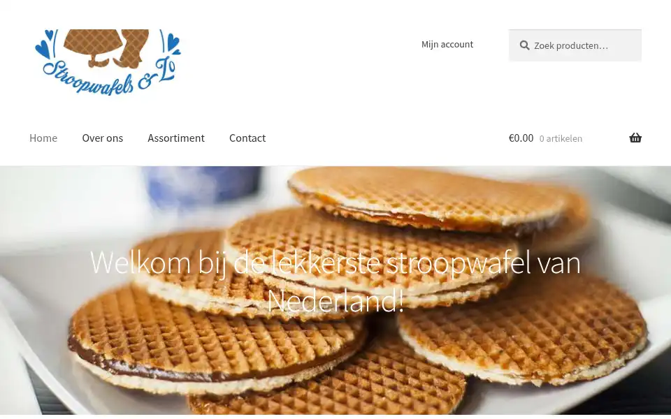 Screenshot of stroopenwafel.nl