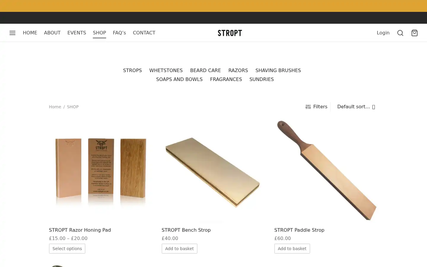 Screenshot of stropt.co.uk