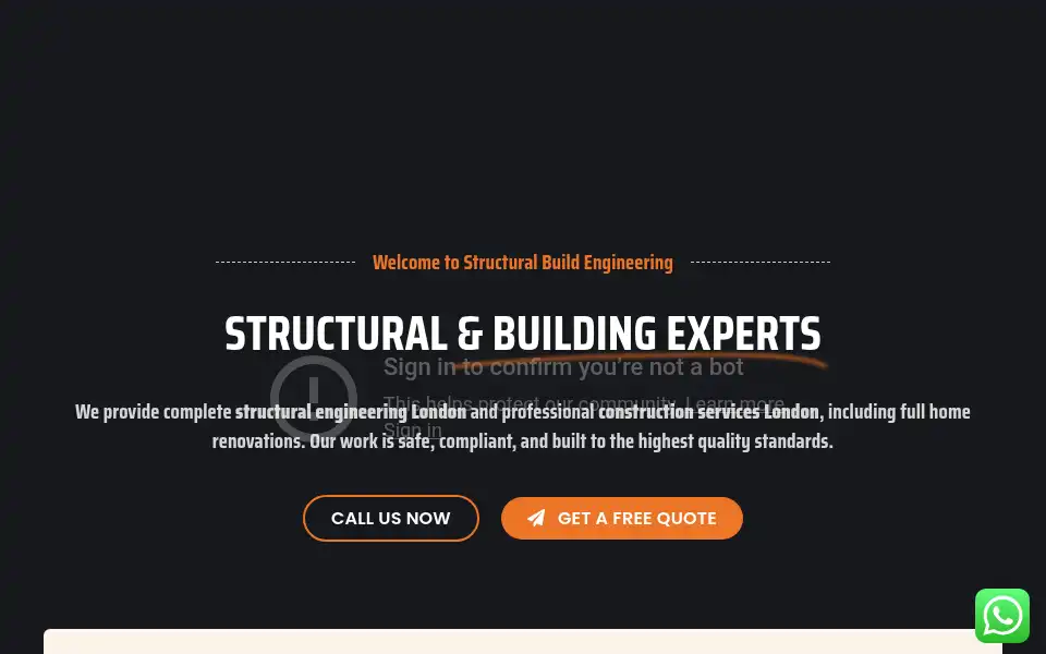 Screenshot of structuralbuildengineering.co.uk