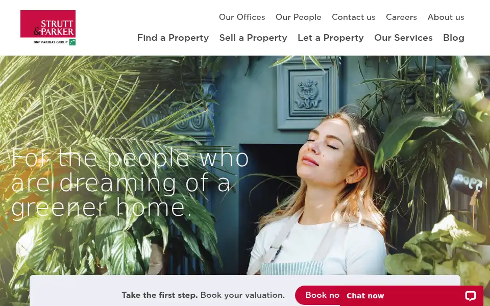 Screenshot of struttandparker.com
