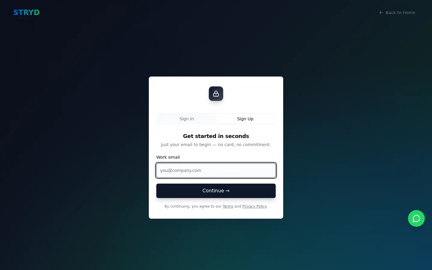 Screenshot of stryd.us