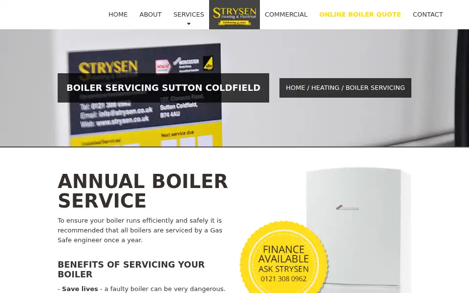 Screenshot of strysen.co.uk