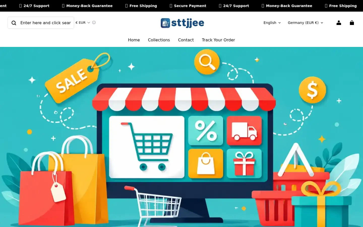 Screenshot of sttjjee.com
