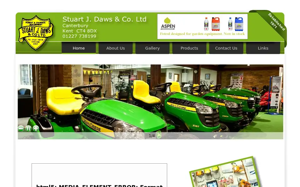 Screenshot of stuartjdaws.com