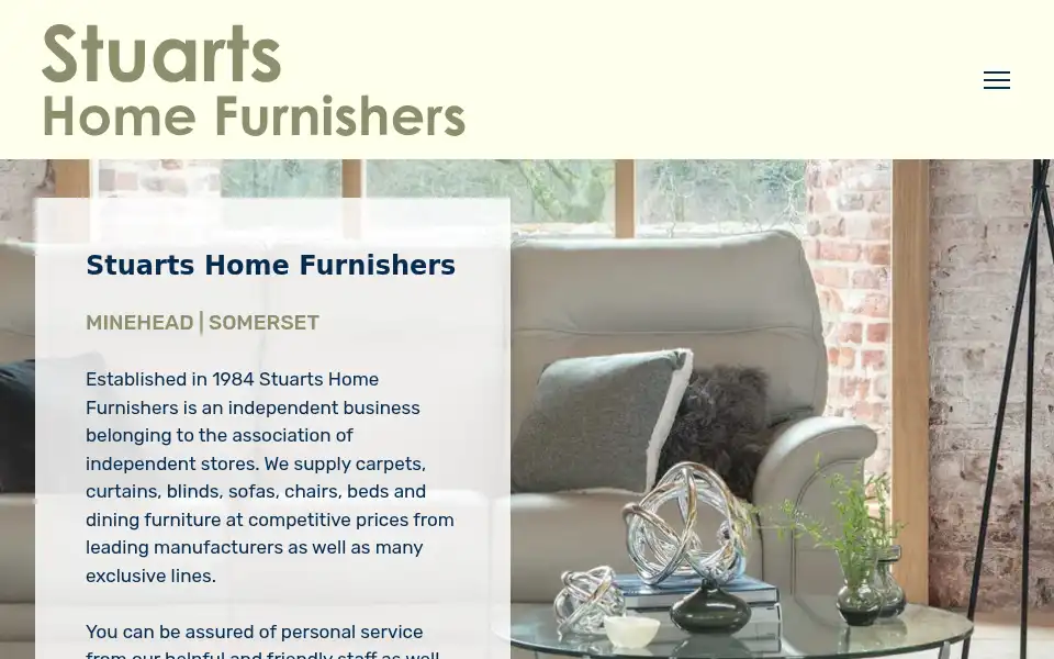 Screenshot of stuartshomefurnishers.co.uk