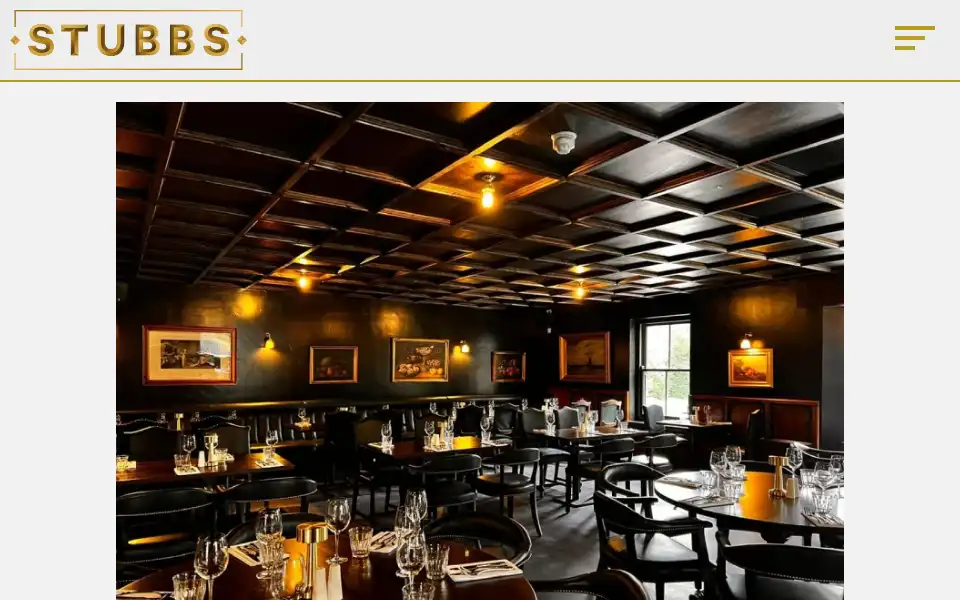 Screenshot of stubbsrestaurants.com