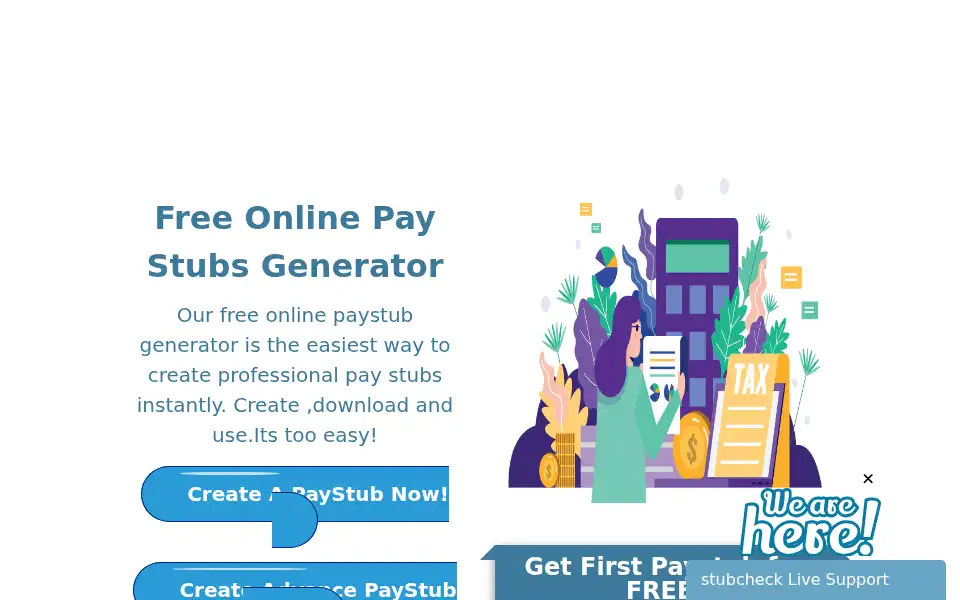 Screenshot of stubcheck.com