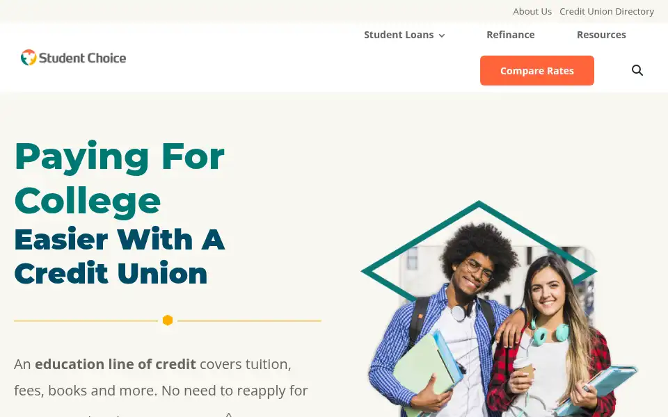 Screenshot of studentchoice.org