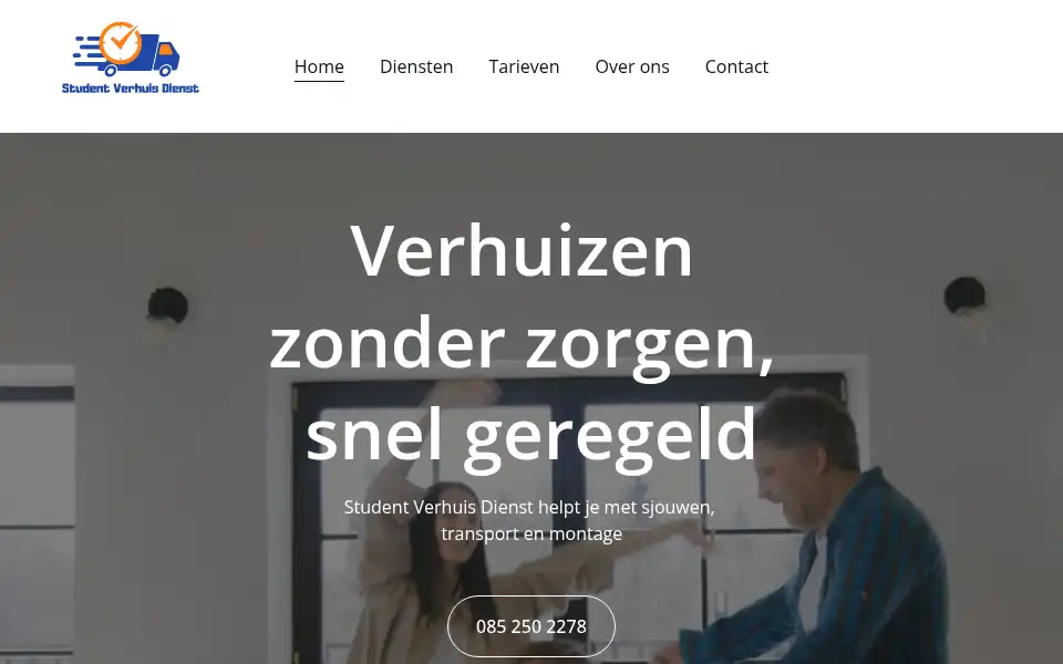 Screenshot of studentverhuisdienst.nl