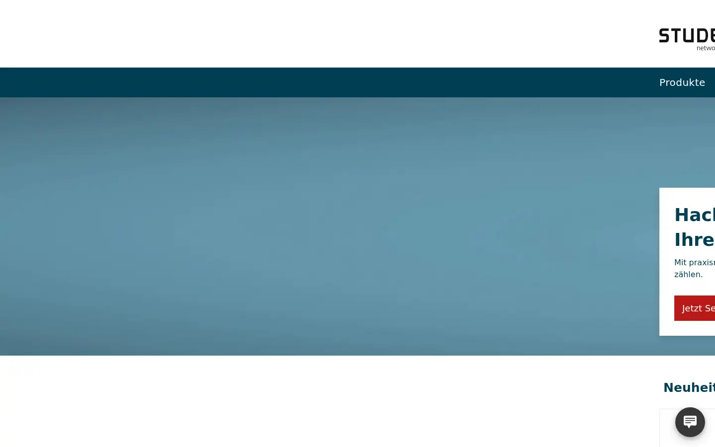 Screenshot of studerus.ch