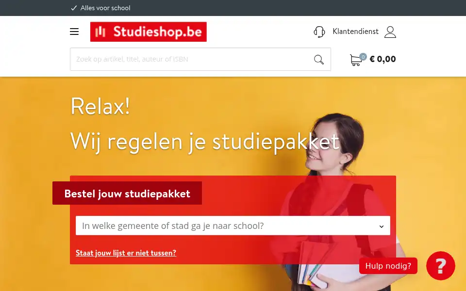 Screenshot of studieshop.be