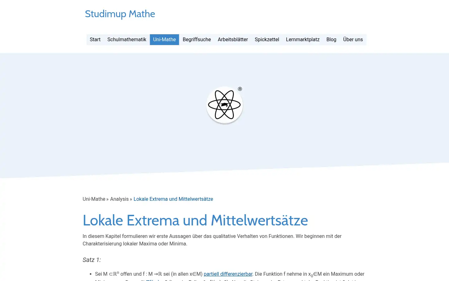 Screenshot of studimup.de