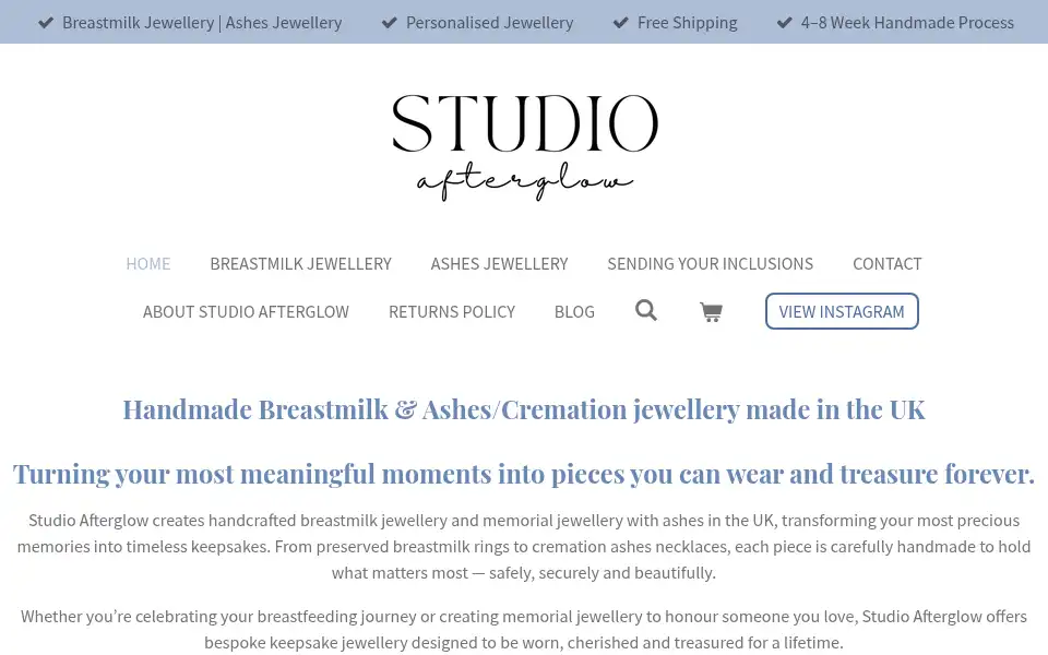 Screenshot of studio-afterglow.com
