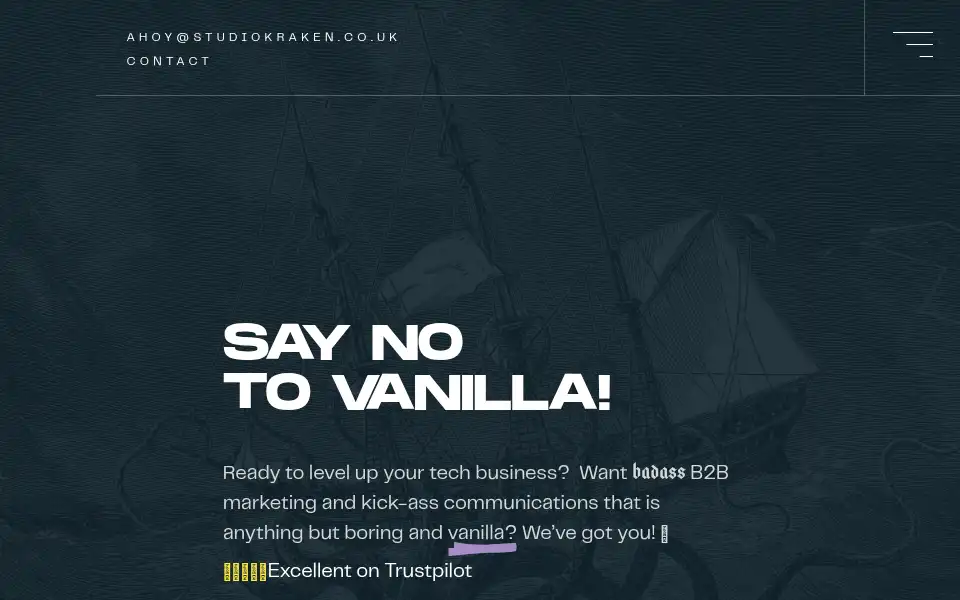 Screenshot of studiokraken.co.uk