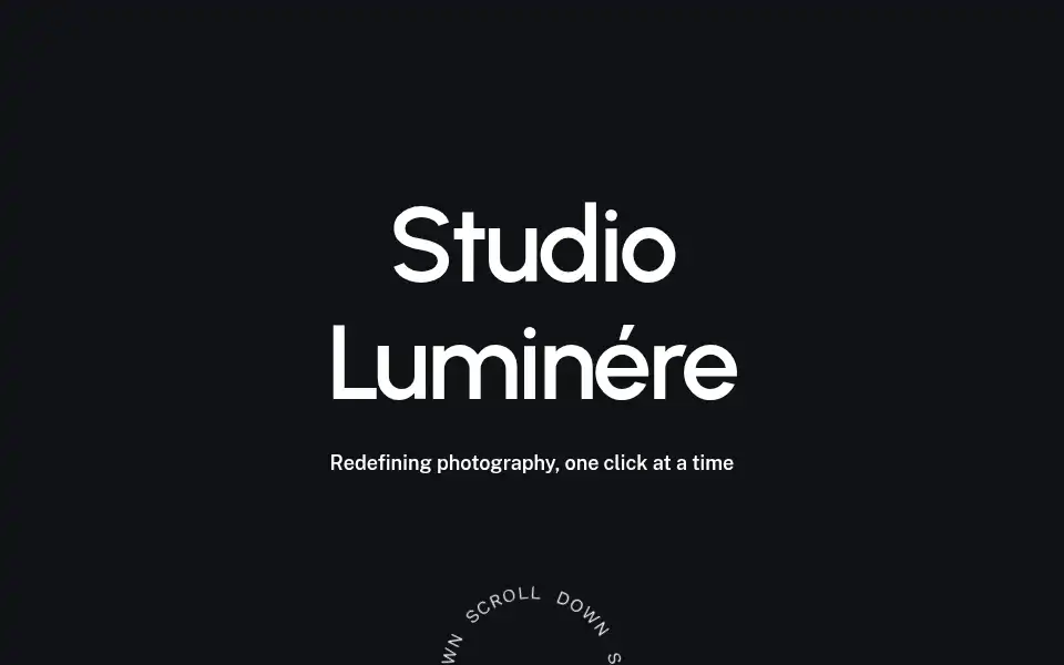 Screenshot of studioluminere.co.uk